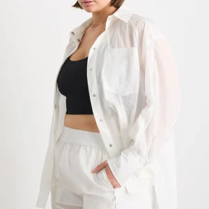 Flash Sale Aje ATHLETICA Perforated Spray Shirt 406 White