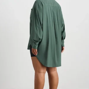 Store Aje ATHLETICA Perforated Spray Shirt 406 Moss Green