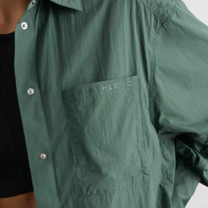 Store Aje ATHLETICA Perforated Spray Shirt 406 Moss Green