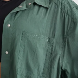 Store Aje ATHLETICA Perforated Spray Shirt 406 Moss Green