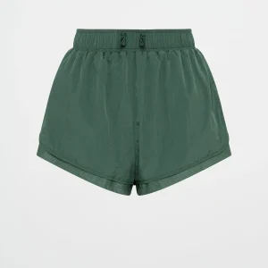 Shop Aje ATHLETICA Perforated Spray Shorts 019 Moss Green