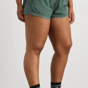Shop Aje ATHLETICA Perforated Spray Shorts 019 Moss Green