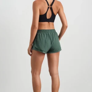 Shop Aje ATHLETICA Perforated Spray Shorts 019 Moss Green