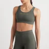 Clearance Aje ATHLETICA Pintuck Effect Sports Bra 327 Midnight Grey/Citrus Yellow