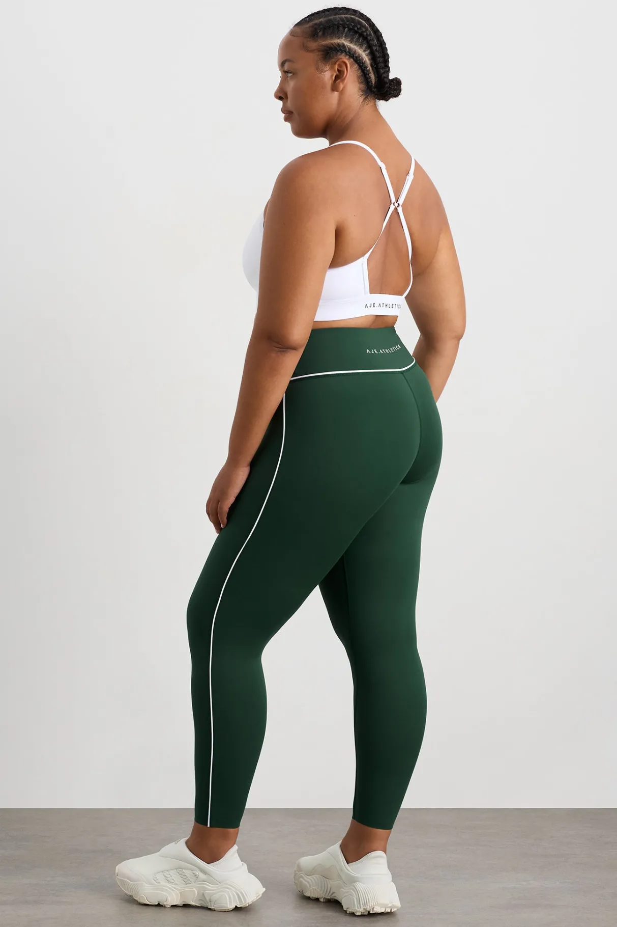 piped_leggings__14.webp Shop Aje ATHLETICA 7/8 Piped Leggings 203 Pine Green White