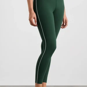 Shop Aje ATHLETICA 7/8 Piped Leggings 203 Pine Green White