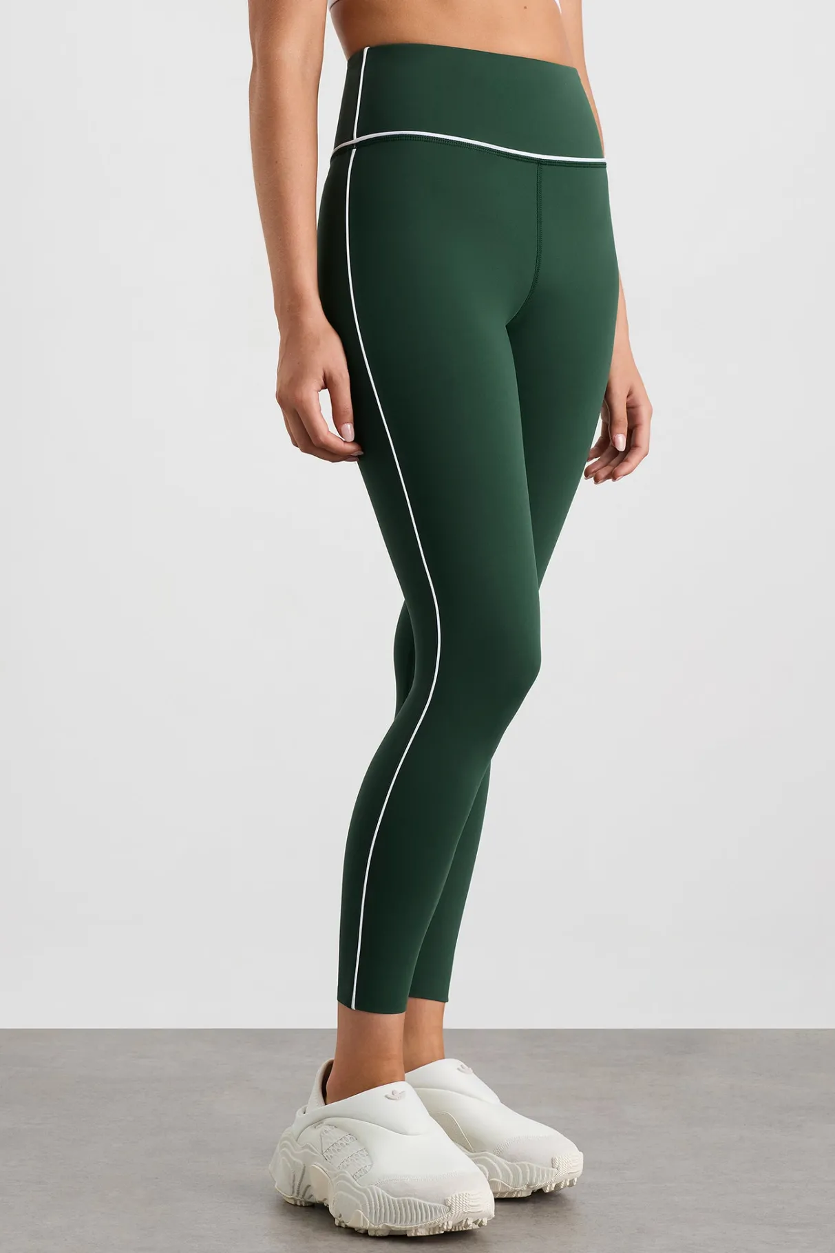 piped_leggings__2.webp Shop Aje ATHLETICA 7/8 Piped Leggings 203 Pine Green White