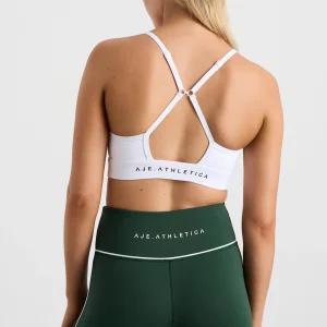 Shop Aje ATHLETICA 7/8 Piped Leggings 203 Pine Green White