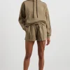 Clearance Aje ATHLETICA Piped Sweat Shorts 638 Soft Khaki Black