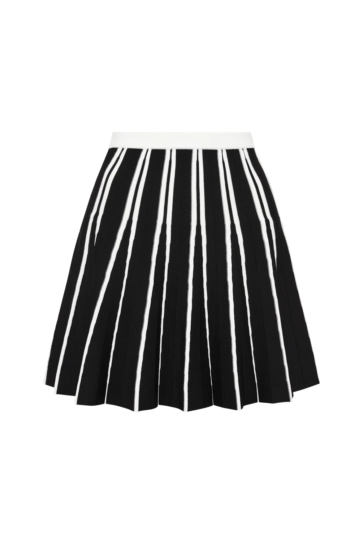 pleated_knit_mini_skirt__1.webp Online Aje ATHLETICA Pleated Knit Mini Skirt 611 Black/White