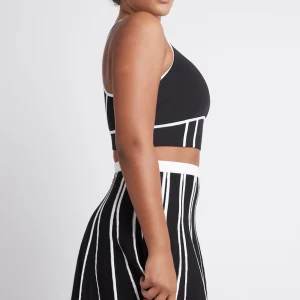 Online Aje ATHLETICA Pleated Knit Mini Skirt 611 Black/White