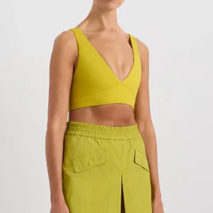 Shop Aje ATHLETICA Plunge Sports Bra 337 Solar Blaze