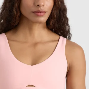 Shop Aje ATHLETICA Plunge Sports Bra 337 Millenial Pink
