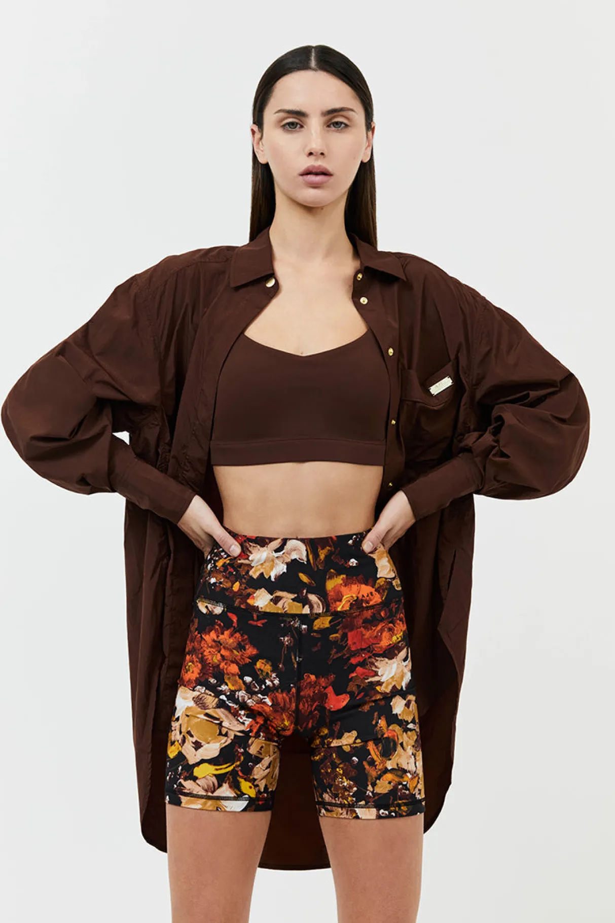 print_bike_shorts__0.webp Discount Aje ATHLETICA Print Bike Shorts 606 Autumnal Garden