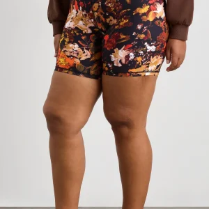 Discount Aje ATHLETICA Print Bike Shorts 606 Autumnal Garden