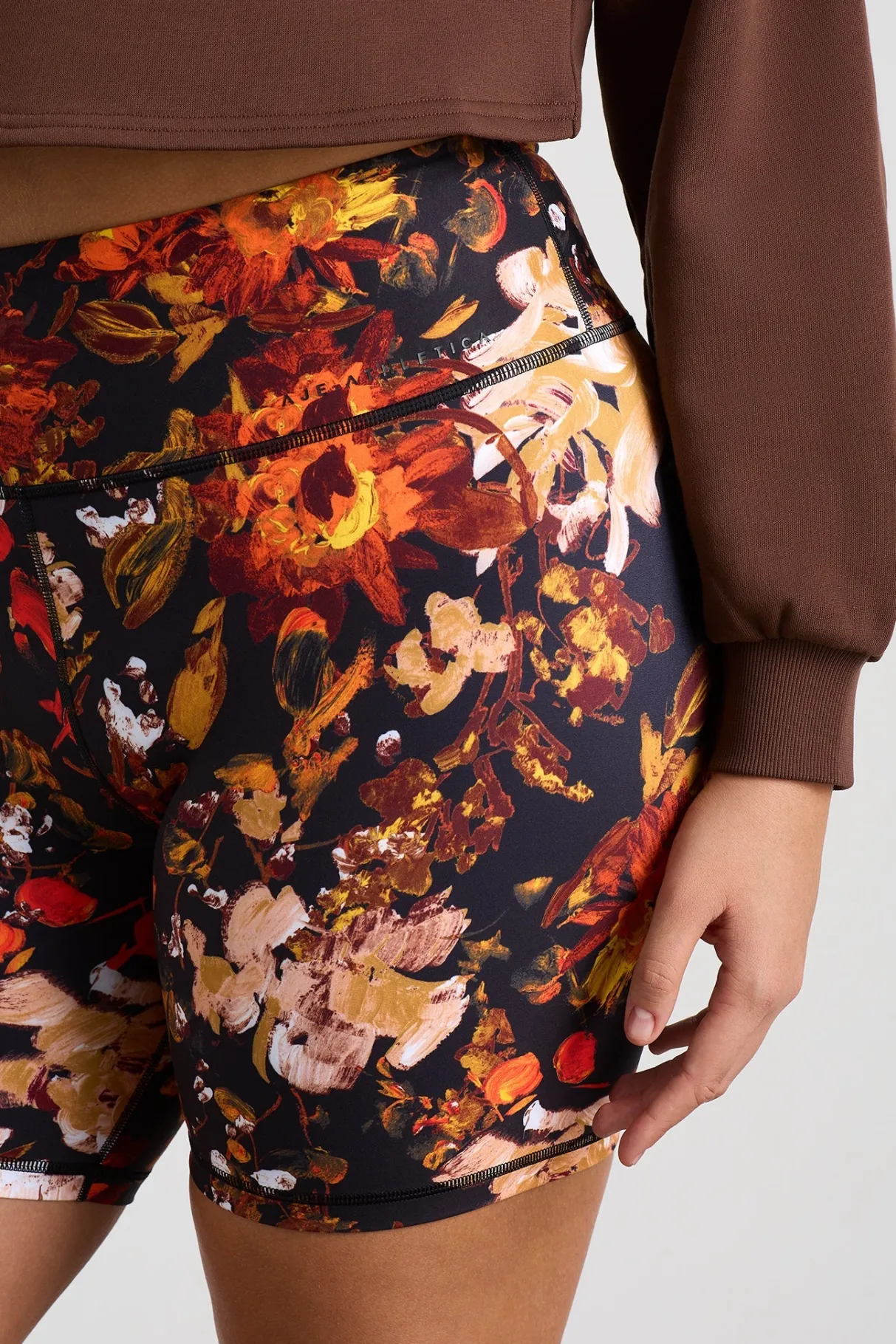 print_bike_shorts__8.webp Discount Aje ATHLETICA Print Bike Shorts 606 Autumnal Garden