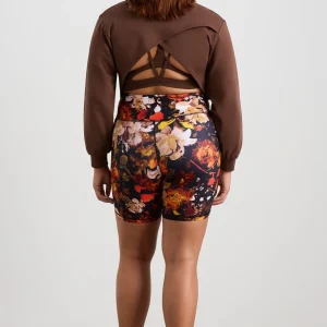 Discount Aje ATHLETICA Print Bike Shorts 606 Autumnal Garden