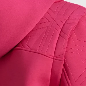 Cheap Aje ATHLETICA Quilted Logo Scuba Hoodie 418 Berry