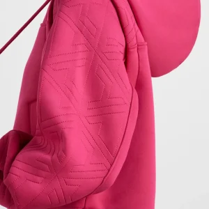 Cheap Aje ATHLETICA Quilted Logo Scuba Hoodie 418 Berry