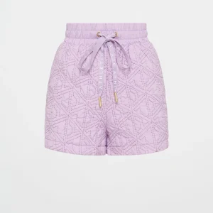Cheap Aje ATHLETICA Quilted Logo Spray Shorts 623 Lavender/White