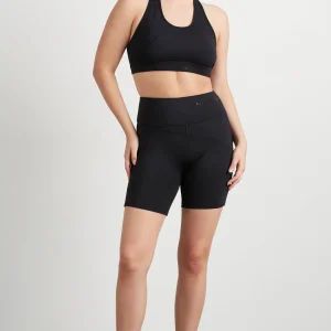 Clearance Aje ATHLETICA Quilted Mid Length Short 629 Black