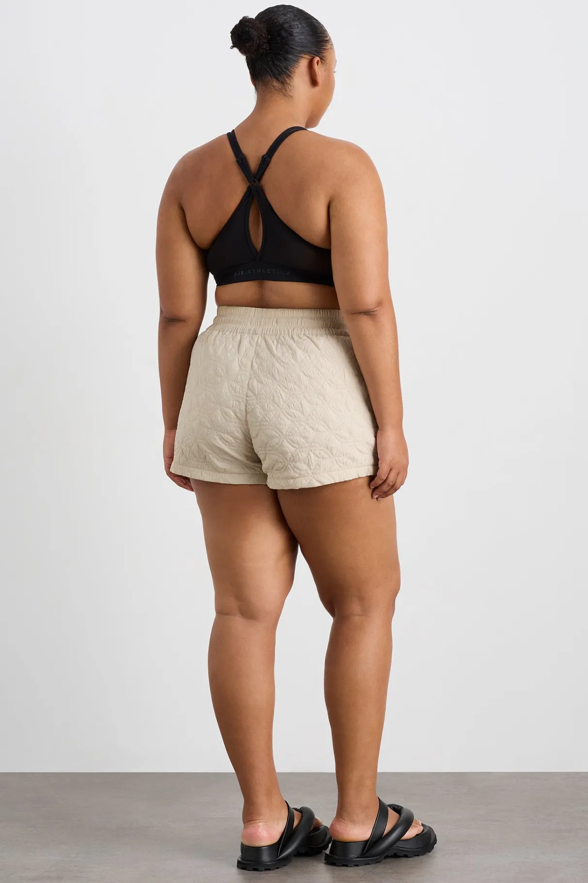 quilted_panelled_shorts__13.webp Flash Sale Aje ATHLETICA Quilted Panelled Shorts 623 Moonstone Grey