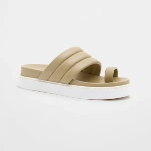 Fashion Aje ATHLETICA Quilted Platform Slide 915 Soft Khaki