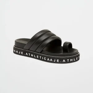 Sale Aje ATHLETICA Quilted Platform Slide 915 Black/White