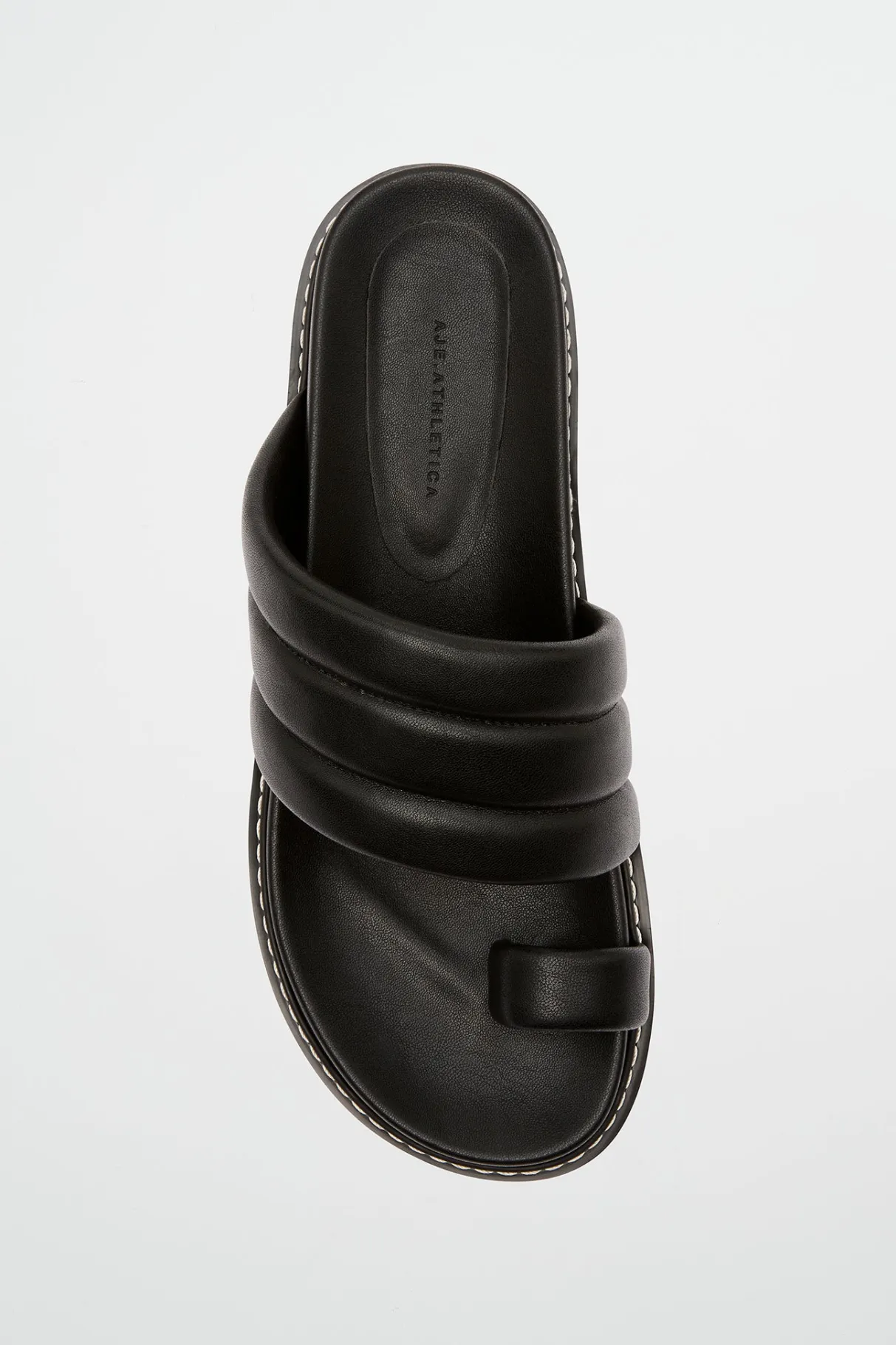 quilted_platform_slide__3-2.webp Sale Aje ATHLETICA Quilted Platform Slide 915 Black/White