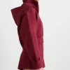 Online Aje ATHLETICA Quilted Scuba Hoodie 729 Burnt Burgundy
