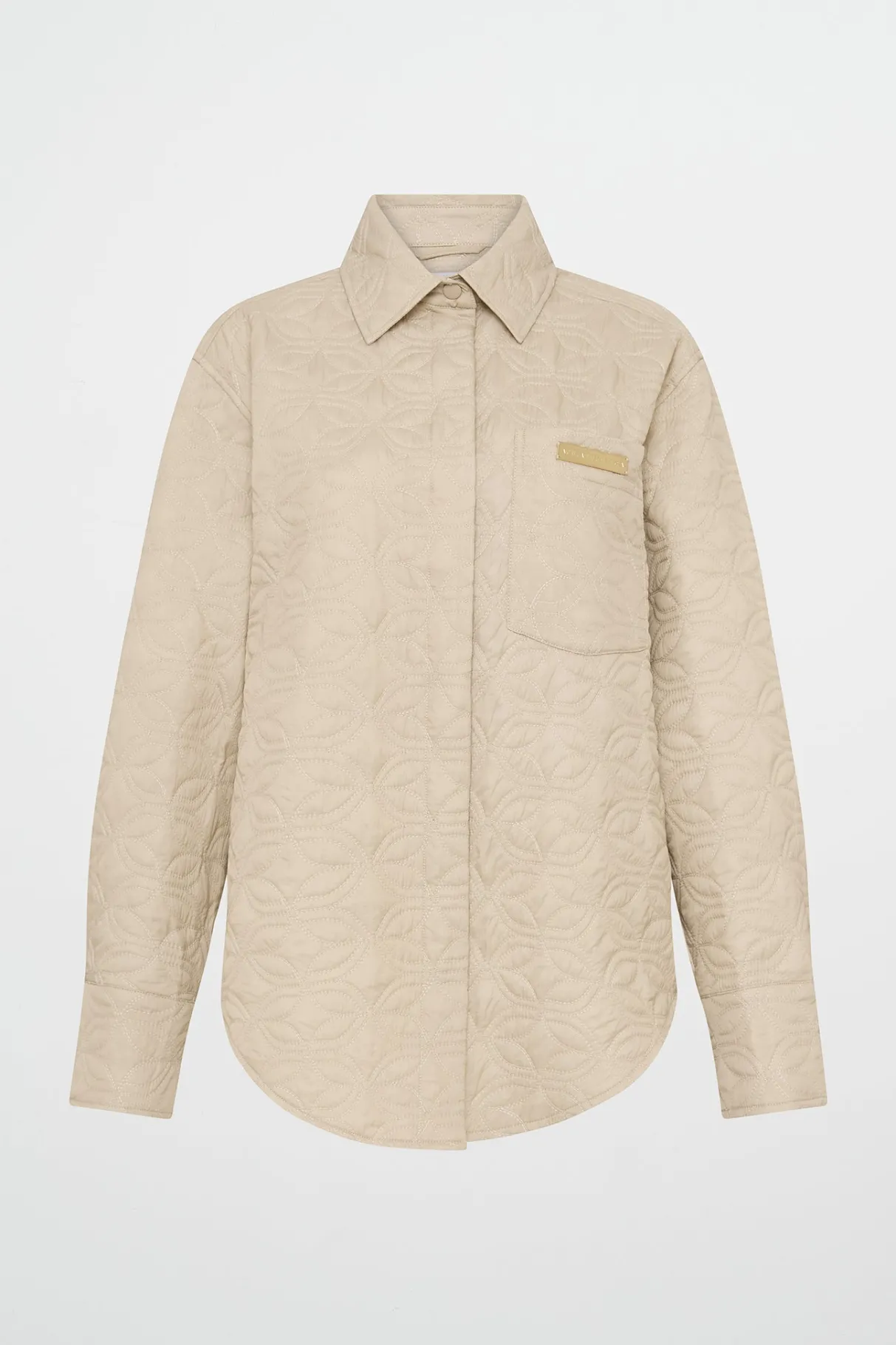 quilted_shirt__1.webp Clearance Aje ATHLETICA Quilted Shirt 406 Moonstone Grey
