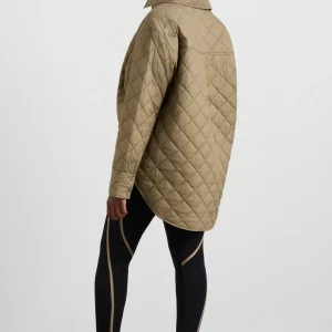 Store Aje ATHLETICA Quilted Shirt 421 Soft Khaki
