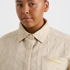 Clearance Aje ATHLETICA Quilted Shirt 406 Moonstone Grey