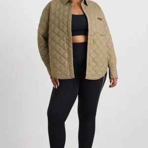 Store Aje ATHLETICA Quilted Shirt 421 Soft Khaki