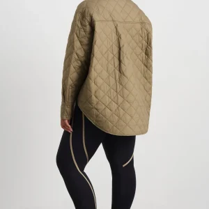 Store Aje ATHLETICA Quilted Shirt 421 Soft Khaki