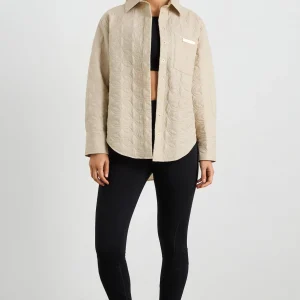 Clearance Aje ATHLETICA Quilted Shirt 406 Moonstone Grey