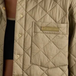 Store Aje ATHLETICA Quilted Shirt 421 Soft Khaki
