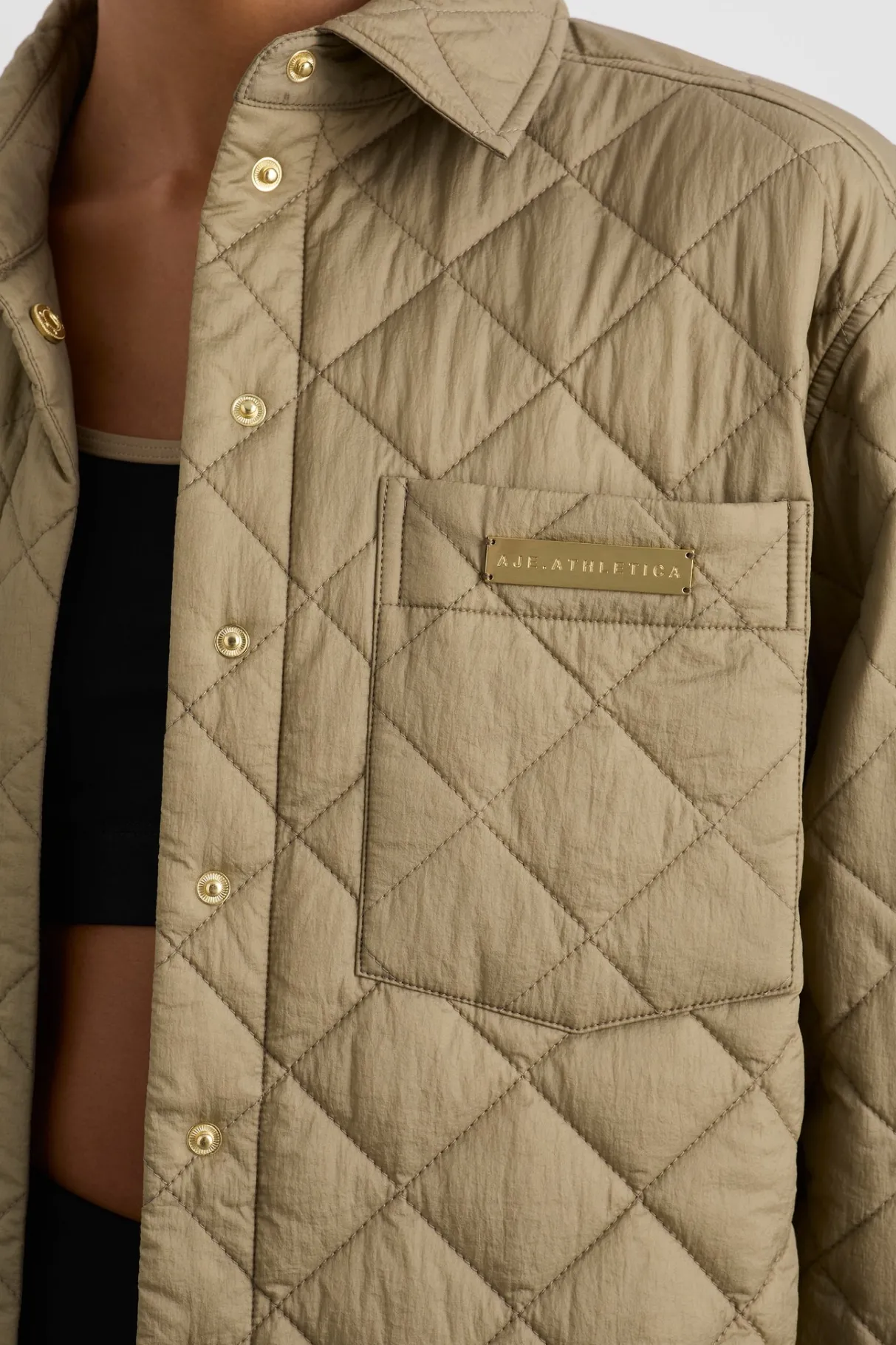 quilted_shirt__3-2.webp Store Aje ATHLETICA Quilted Shirt 421 Soft Khaki