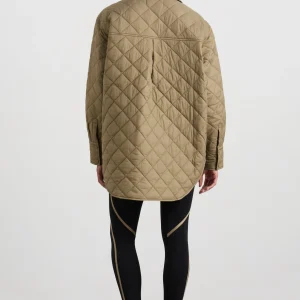 Store Aje ATHLETICA Quilted Shirt 421 Soft Khaki