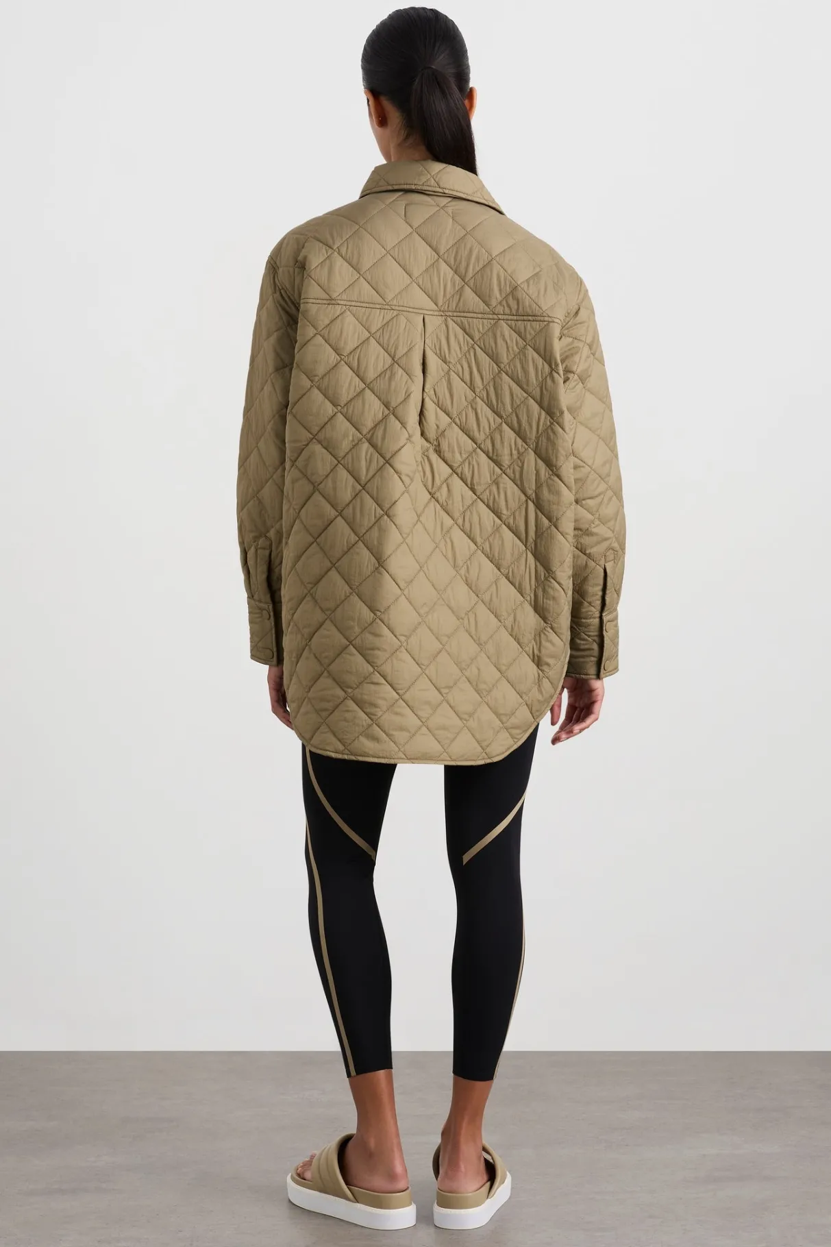 quilted_shirt__5-2.webp Store Aje ATHLETICA Quilted Shirt 421 Soft Khaki