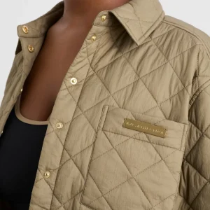Store Aje ATHLETICA Quilted Shirt 421 Soft Khaki