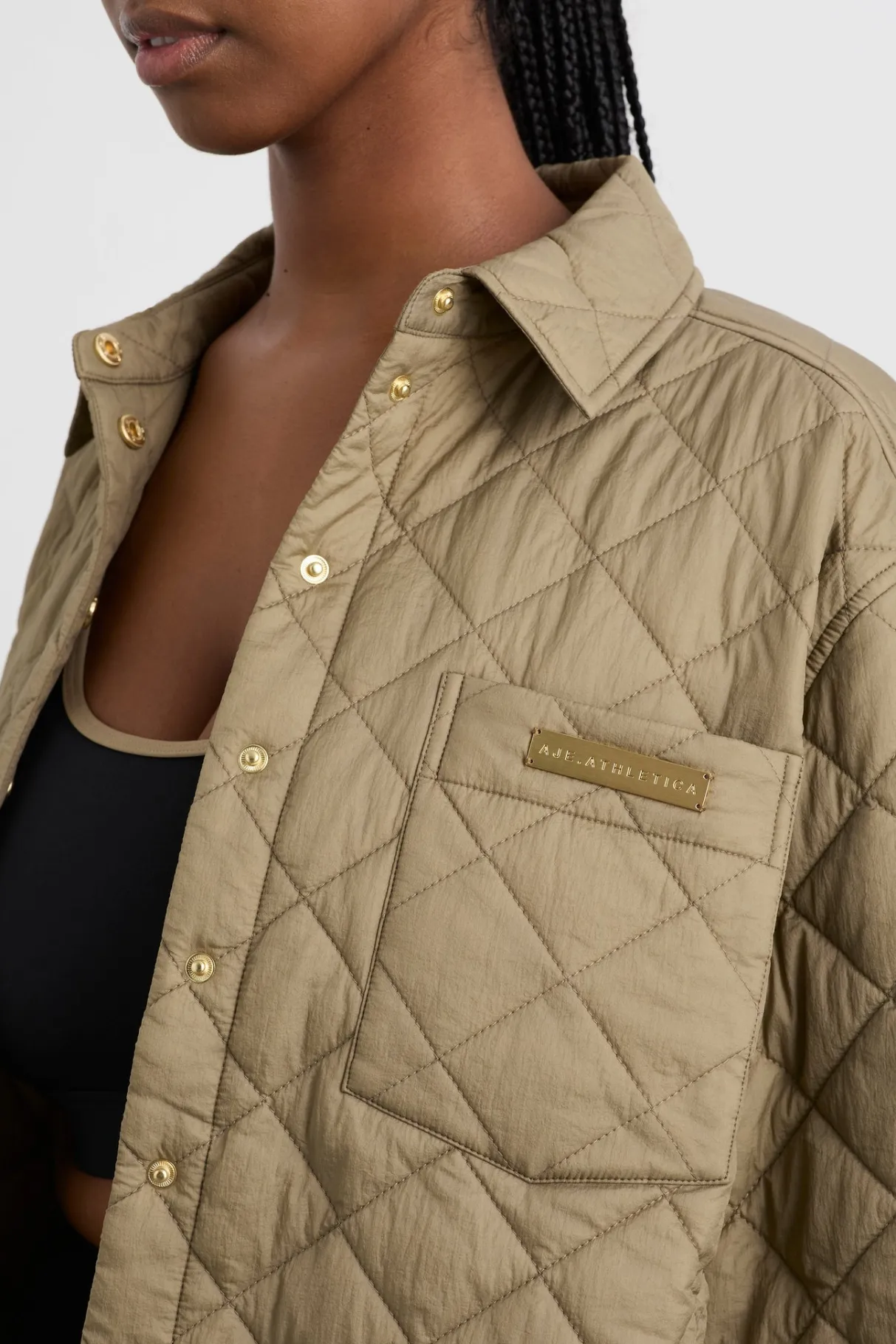 quilted_shirt__8-2.webp Store Aje ATHLETICA Quilted Shirt 421 Soft Khaki