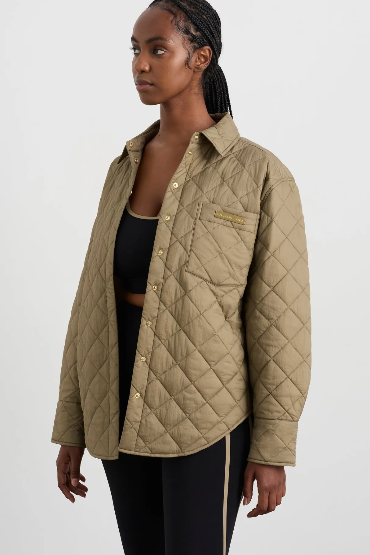 quilted_shirt__9-2.webp Store Aje ATHLETICA Quilted Shirt 421 Soft Khaki