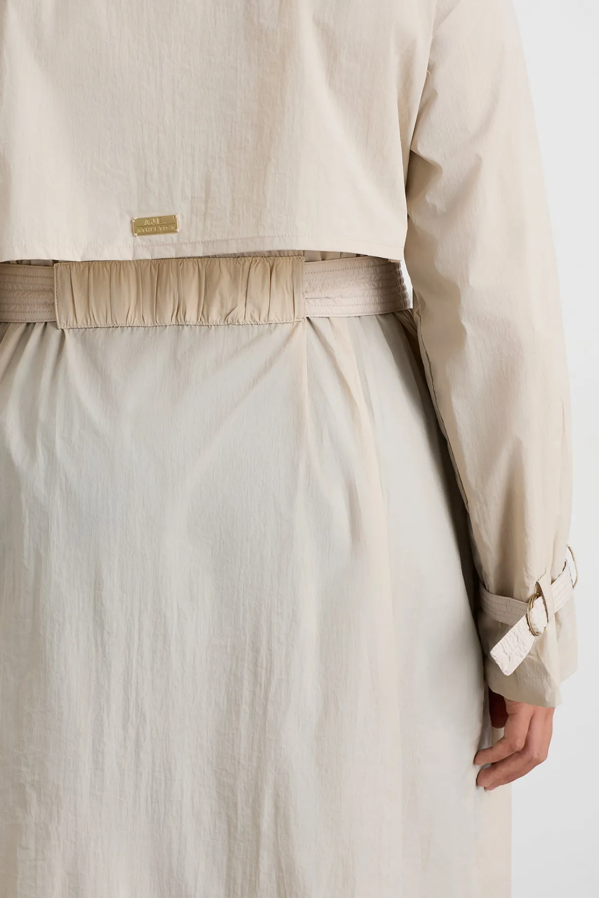 quilted_storm_flap_trench__9.webp Best Aje ATHLETICA Quilted Storm Flap Trench 703 Moonstone Grey