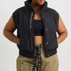 Clearance Aje ATHLETICA Quilted Vest 751 Black