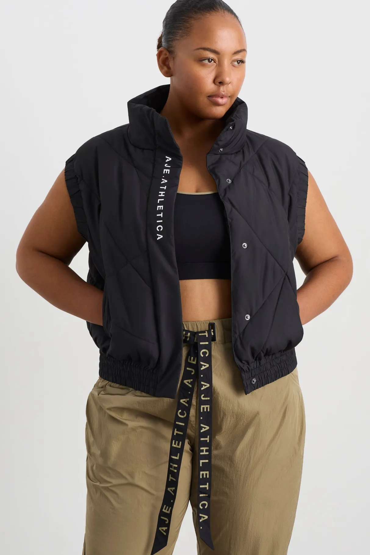 quilted_vest__13.webp Clearance Aje ATHLETICA Quilted Vest 751 Black