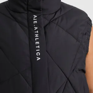 Clearance Aje ATHLETICA Quilted Vest 751 Black