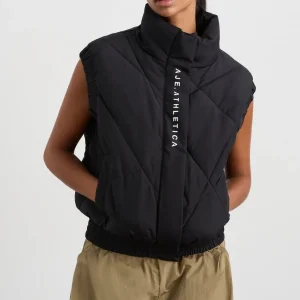 Clearance Aje ATHLETICA Quilted Vest 751 Black