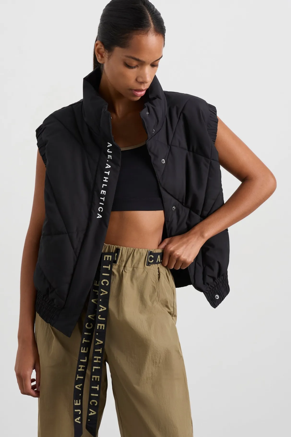 quilted_vest__4.webp Clearance Aje ATHLETICA Quilted Vest 751 Black