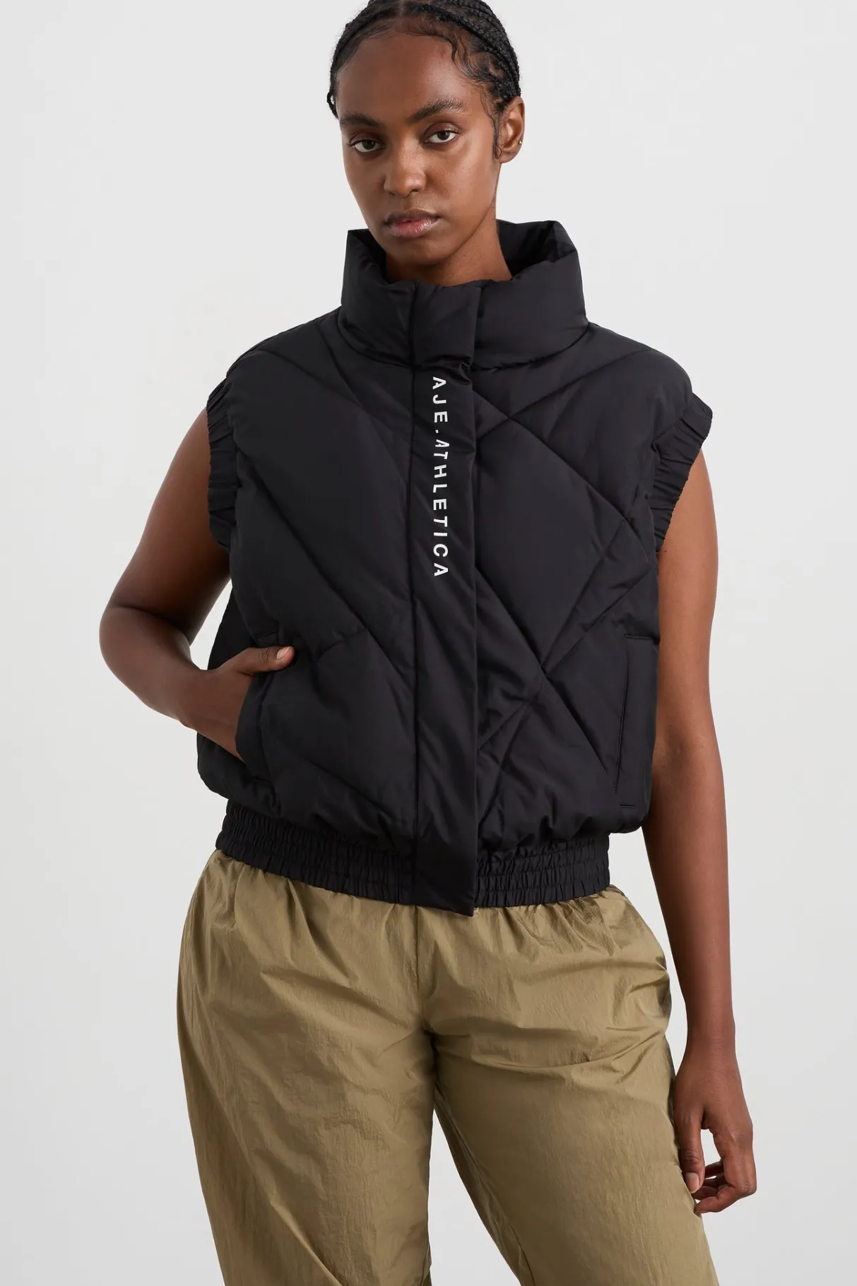 quilted_vest__9.webp Clearance Aje ATHLETICA Quilted Vest 751 Black